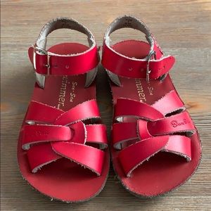 Red sandals